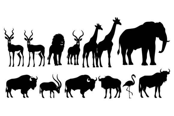 Download African Wildlife Silhouette&nbsp; - Silhouette Collection