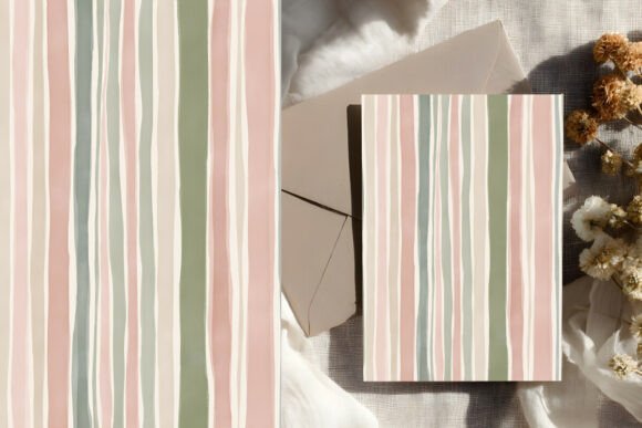 Download Painterly Pastel Stripe Pattern - Pastel Collection