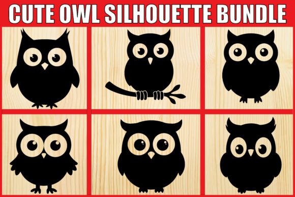 Download Cute Owl Silhouette SVG Bundle - Silhouette Collection