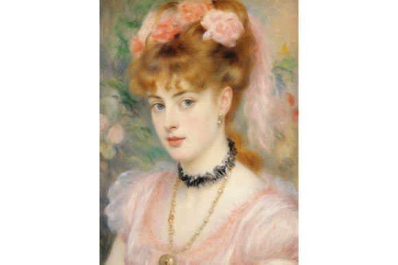 Download Impressionism Girl Portrait, Pink Pastel - Pastel Collection