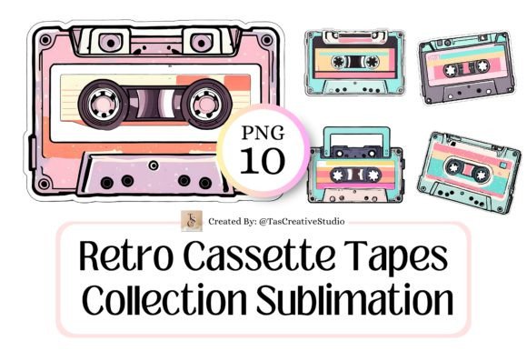 Download Retro Cassette Tapes Pastel Sublimation - Pastel Collection
